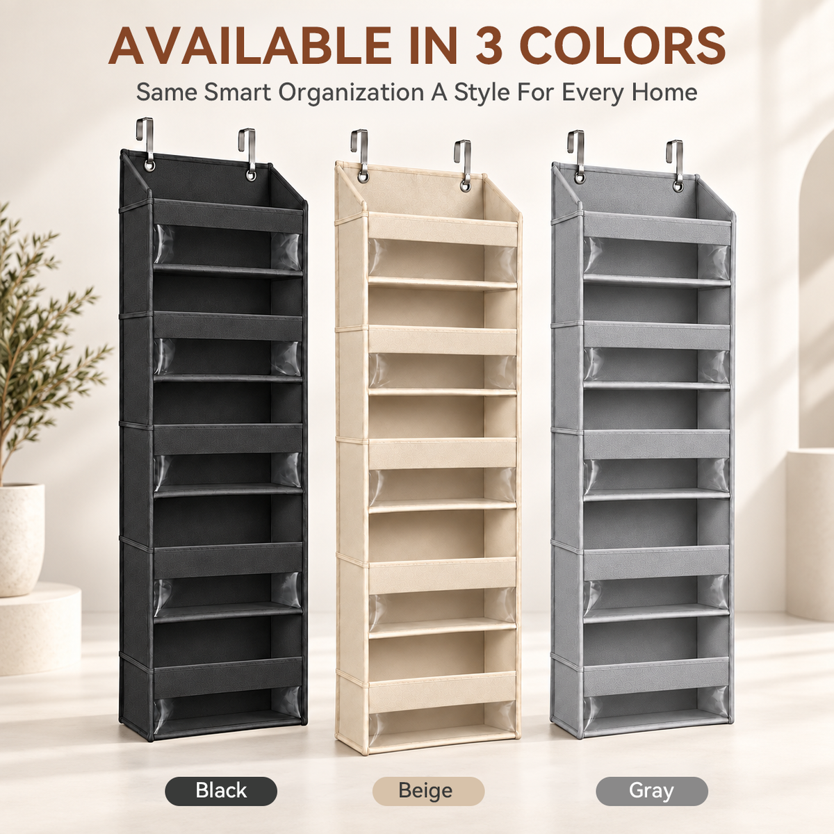TODAY'S SPECIAL OFFER | Over the Door Organizer with Pockets for Bedroom, Bathroom, Pantry & Closet Storage,6-Tier