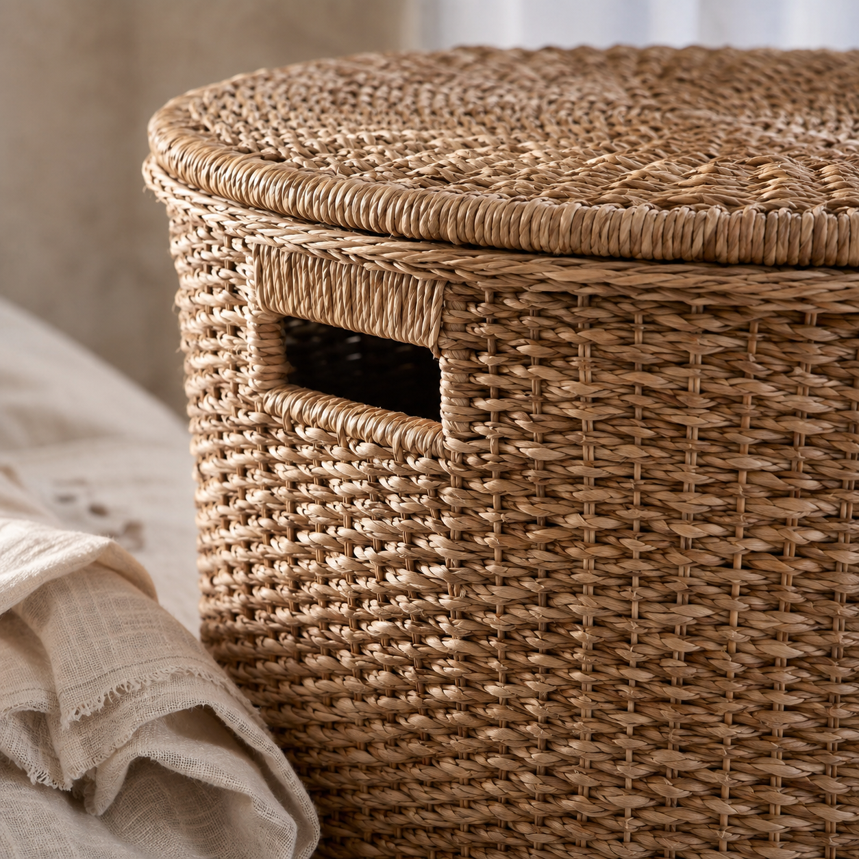 Ivanoir Calen Woven Lidded Storage Basket