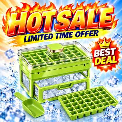 🧊 Ivanoir®34/68-Cube All-In-One Ice-Making System With Built-In Storage Drawer