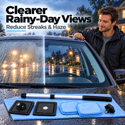 Ivanoir® Dual Magnetic Windshield Cleaner – Clean Both Sides at Once