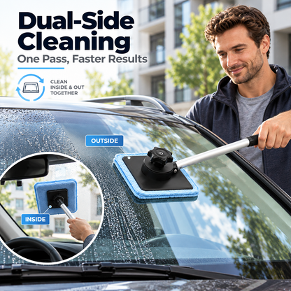 Ivanoir® Dual Magnetic Windshield Cleaner – Clean Both Sides at Once