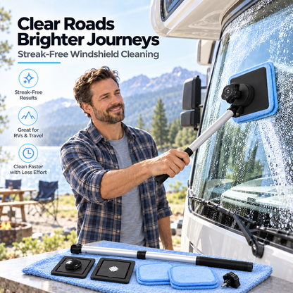 Ivanoir® Dual Magnetic Windshield Cleaner – Clean Both Sides at Once