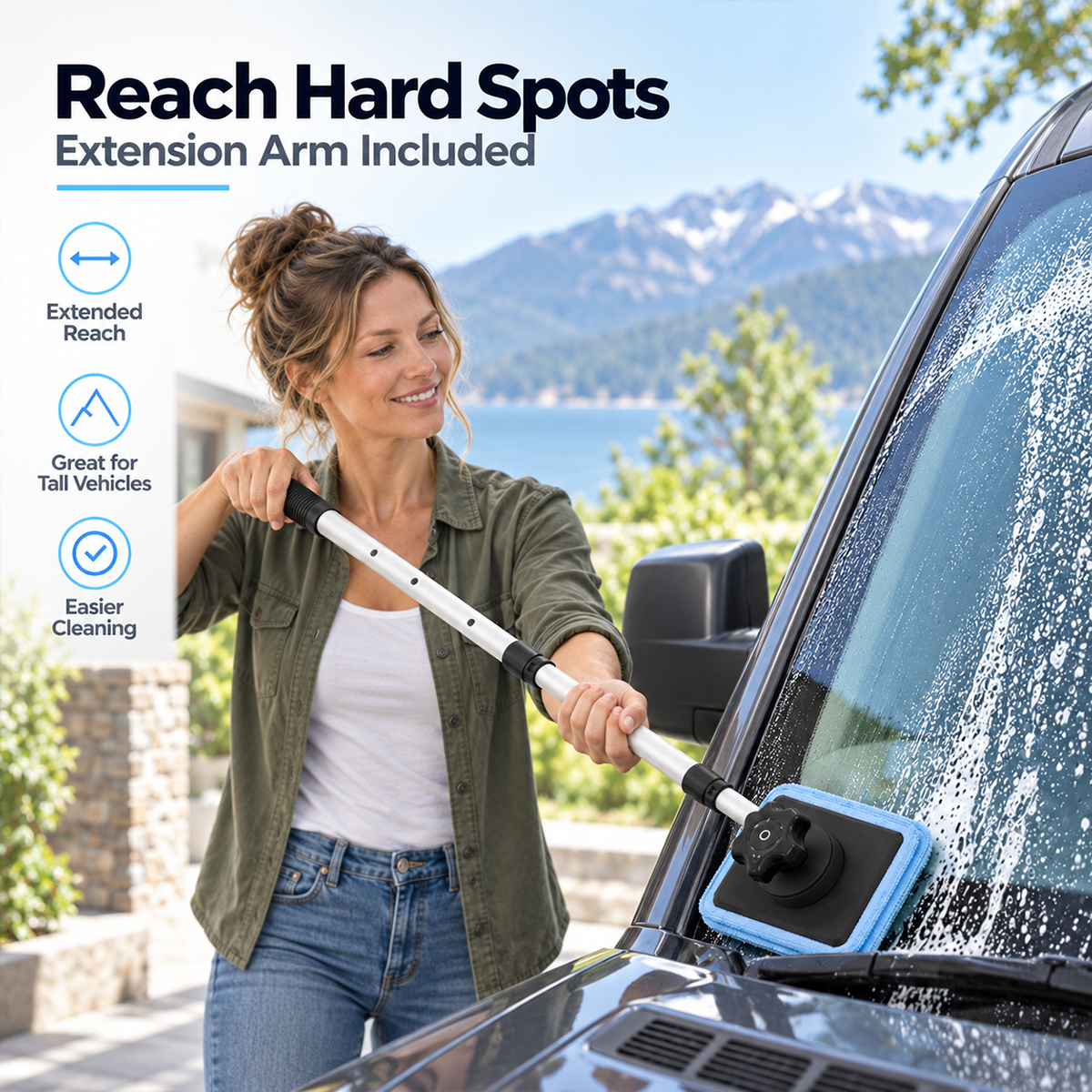 Ivanoir® Dual Magnetic Windshield Cleaner – Clean Both Sides at Once
