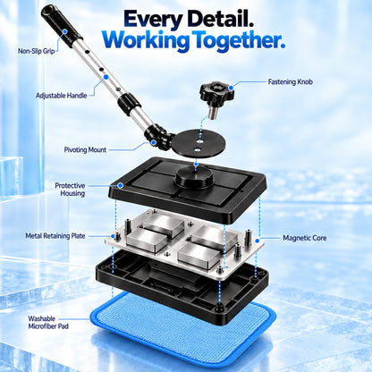 Ivanoir® Dual-Sided Magnetic Car Windshield Cleaner-UPSELL