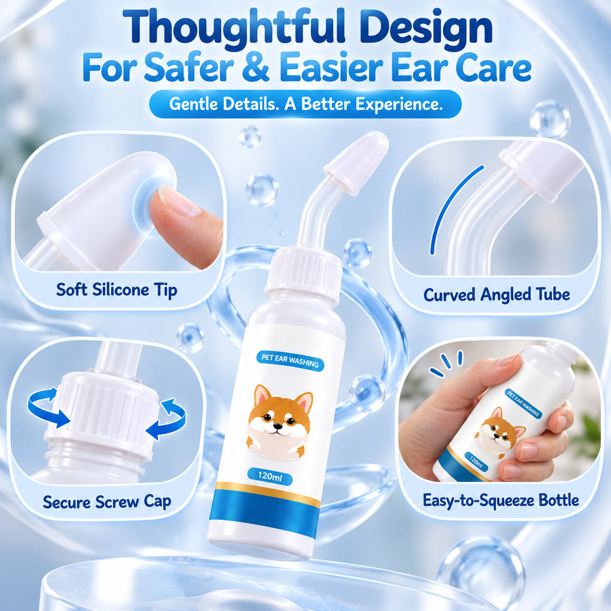 🐶🐱 Ear cleaner | Soothes itchy ears👂