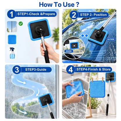 Ivanoir® Dual-Sided Magnetic Car Windshield Cleaner-UPSELL