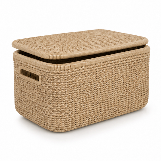 Ivanoir Calen Woven Lidded Storage Basket