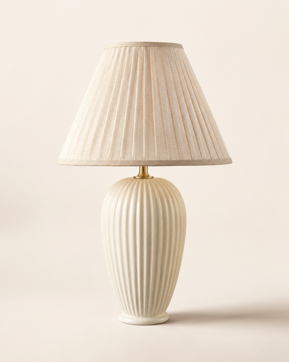 Ivanoir Celeste Pleated Accent Table Lamp