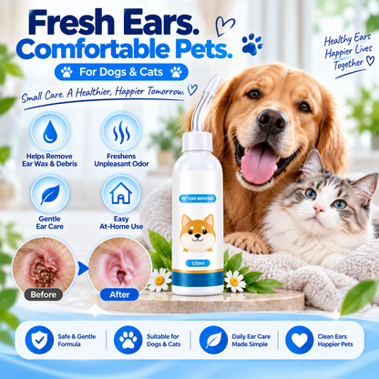 🐶🐱 Ear cleaner | Soothes itchy ears👂
