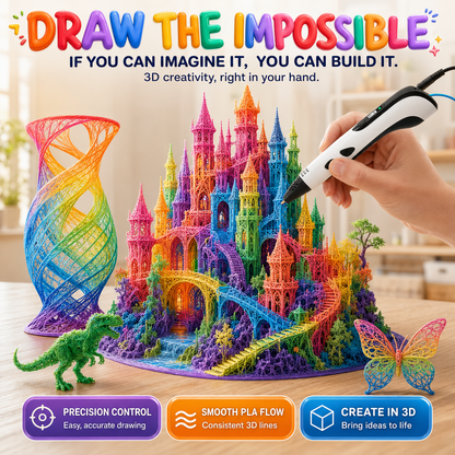 Ivanoir® 3D Creator Pen Pro with OLED Display & Adjustable Speed