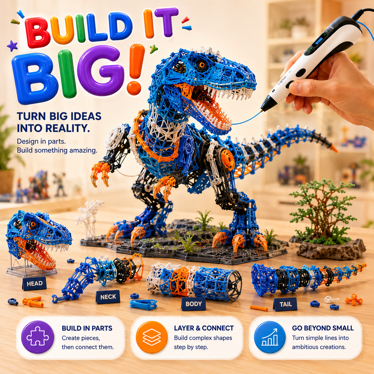 Ivanoir® 3D Creator Pen Pro with OLED Display & Adjustable Speed