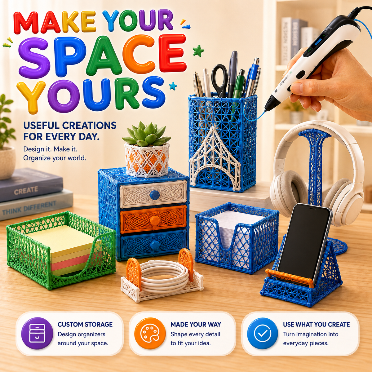 Ivanoir® 3D Creator Pen Pro with OLED Display & Adjustable Speed