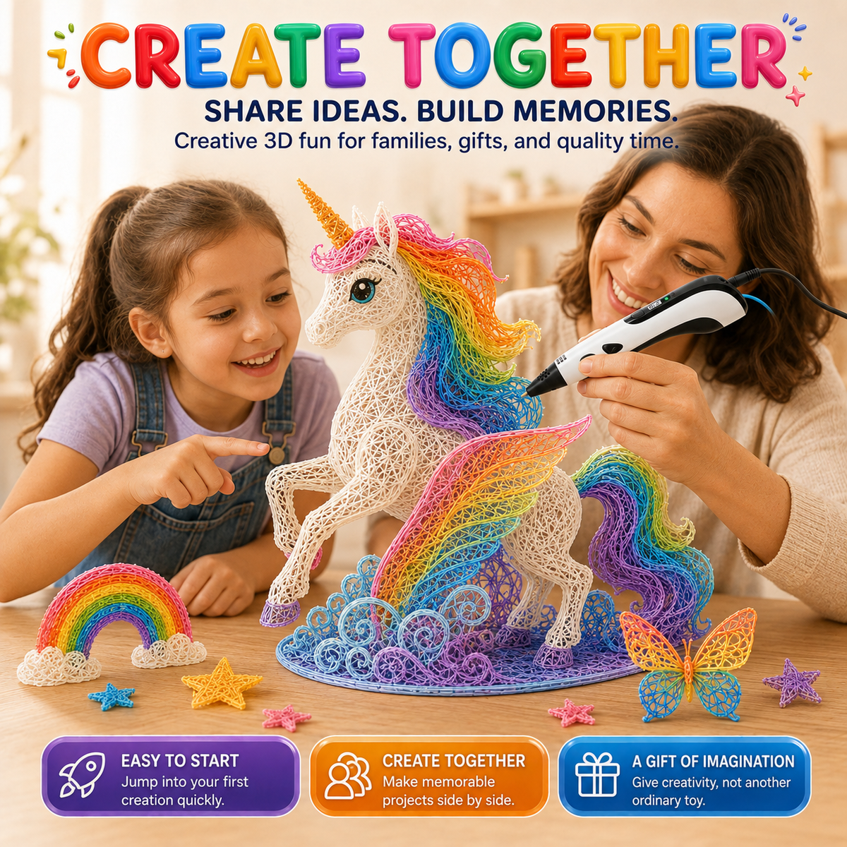 Ivanoir® 3D Creator Pen Pro with OLED Display & Adjustable Speed
