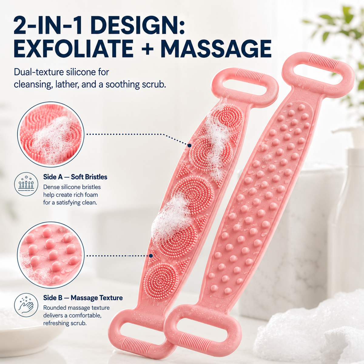 🔥 Exclusive Today-Only Offer: Get Your Silicone Back Scrubber & Massager for 40% OFF