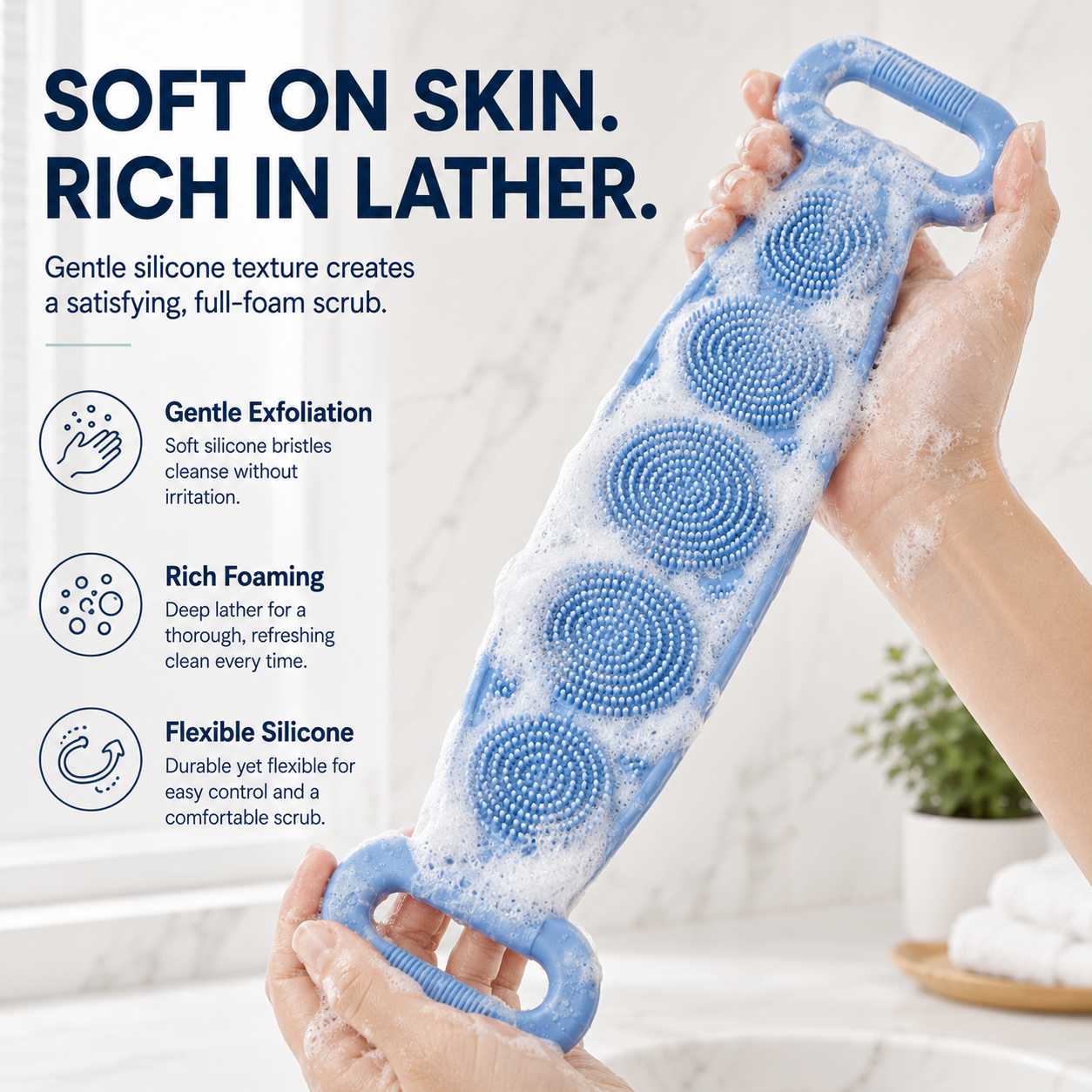 🔥 Exclusive Today-Only Offer: Get Your Silicone Back Scrubber & Massager for 40% OFF