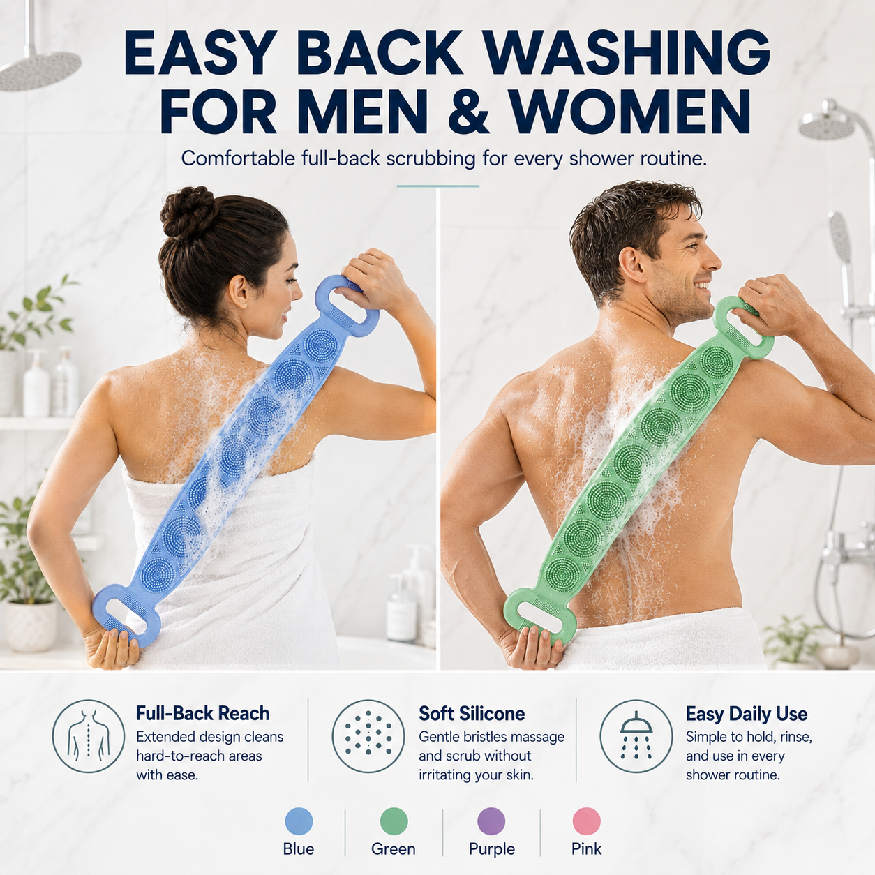 🔥 Exclusive Today-Only Offer: Get Your Silicone Back Scrubber & Massager for 40% OFF