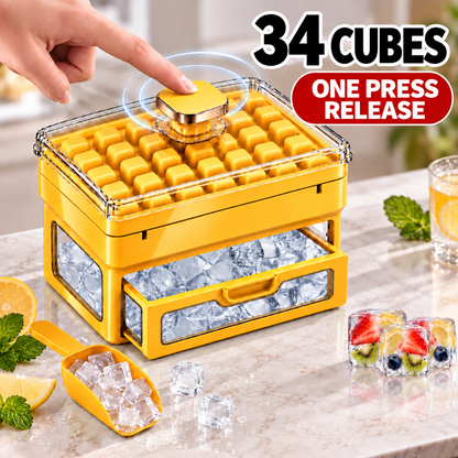 🧊 Ivanoir®34/68-Cube All-In-One Ice-Making System With Built-In Storage Drawer