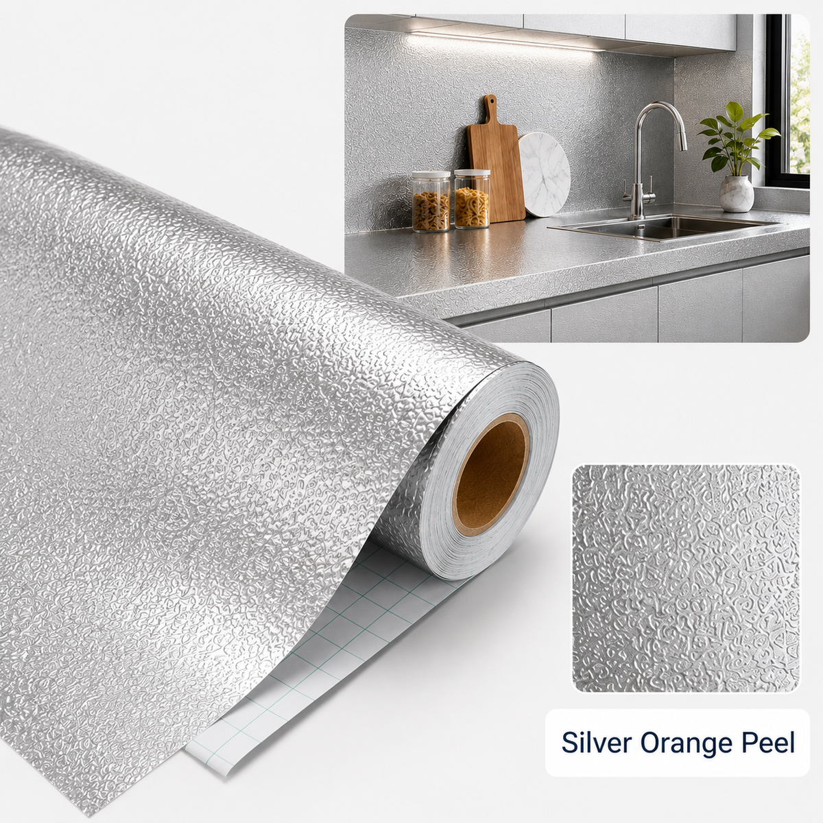 Ivanoir® Peel & Stick Kitchen Makeover Film – Waterproof DIY Countertop & Cabinet Cover