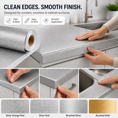 Ivanoir® Peel & Stick Kitchen Makeover Film – Waterproof DIY Countertop & Cabinet Cover