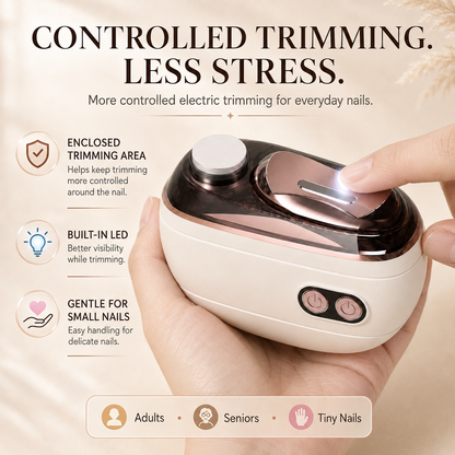 IuanoirR 2-in-1 ElectricNail Clipper & Nail FinisherTrim, Smooth & Refine Nails atHome