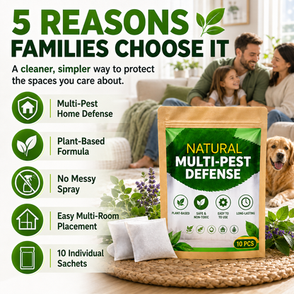 🔥 HOT SALE 🔥 Plant-Based Multi-Pest Defense Sachets for Home & Pet Areas