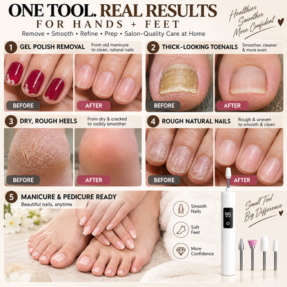 Ivanoir® Professional Electric Nail Drill Kit – Digital Speed Manicure & Pedicure System