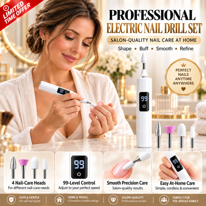 Ivanoir® Professional Electric Nail Drill Kit – Digital Speed Manicure & Pedicure System