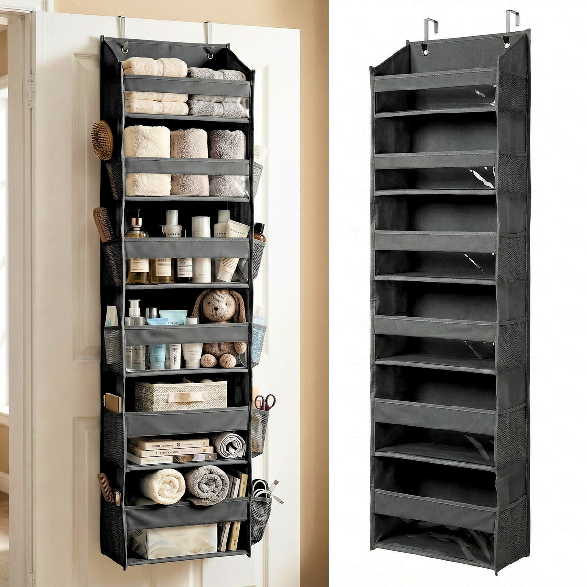 Ivanoir® Hanging Door Organizer with Pockets – Bedroom, Bathroom, Nursery & Closet Storage