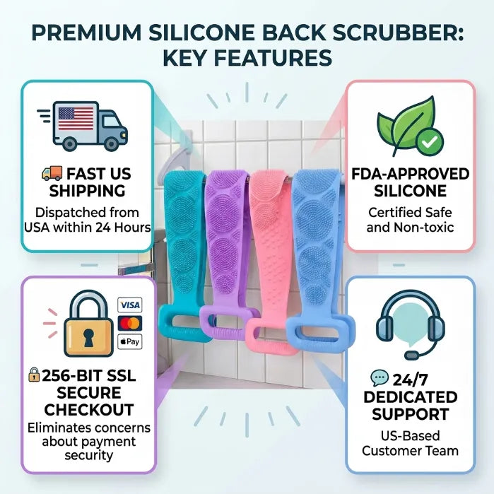 🔥 Exclusive Today-Only Offer: Get Your Silicone Back Scrubber & Massager for 40% OFF