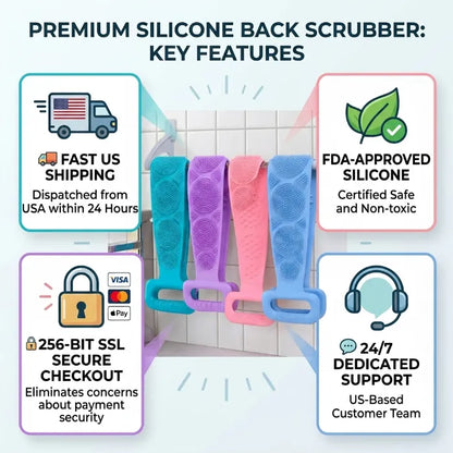 🔥 Exclusive Today-Only Offer: Get Your Silicone Back Scrubber & Massager for 40% OFF
